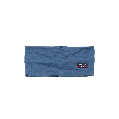 Vis detaljer for Devold Breeze Merino 150 Headband a Blue Melange  Bilde av Devold Breeze Merino 150 Headband a Blue Melange