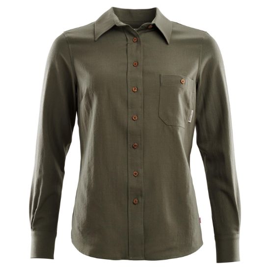 Bilde av Aclima Leisurewool Woven Woolshirt W´S  Ranger Green 