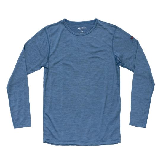 Bilde av Devold Breeze Merino 150 Shirt Man a Blue Melange 