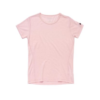 Vis detaljer for Devold Breeze Merino 150 T-Shirt Wmn a Chalk Pink  Bilde av Devold Breeze Merino 150 T-Shirt Wmn a Chalk Pink