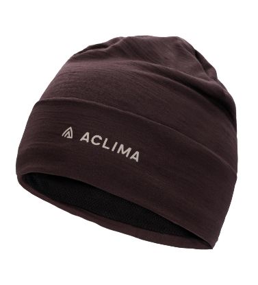 Vis detaljer for Aclima Woolnet Light Beanie U  Chocolate Plum  Bilde av Aclima Woolnet Light Beanie U  Chocolate Plum