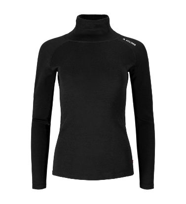 Vis detaljer for Aclima Warmwool Roll Neck W´S  Jet Black  Bilde av Aclima Warmwool Roll Neck W´S  Jet Black