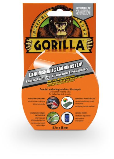 Gorilla Tape Clear Repair 8,2m 24620 Fjell & Fritid 1