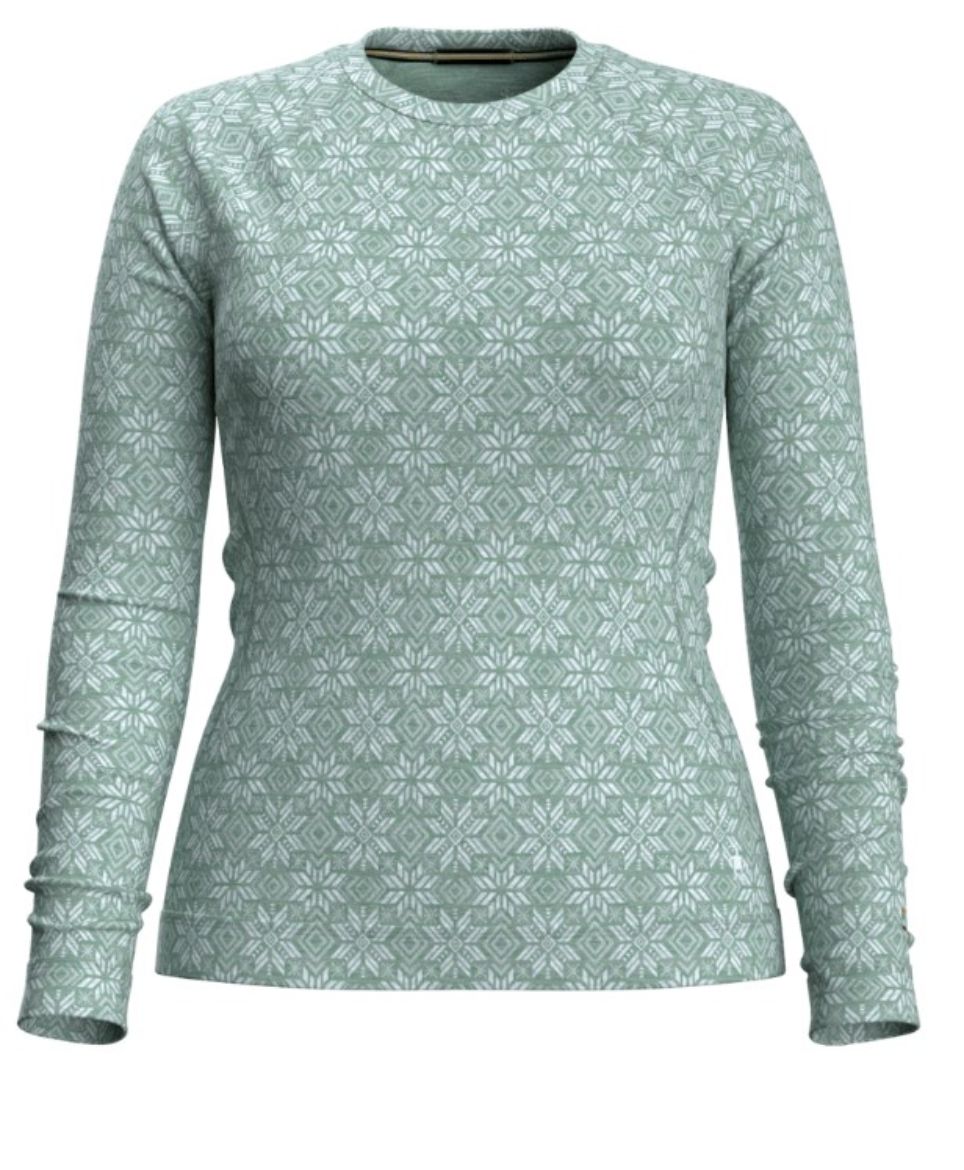 Bilete av Smartwool W Classic Thermal Merino Base Layer Crew Boxed P16 Arctic Green Digi Snow