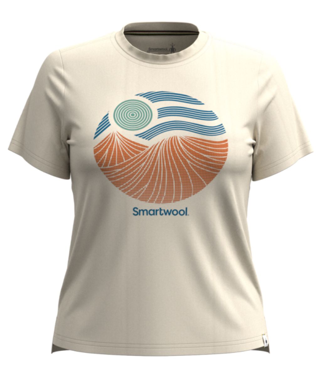 Bilete av Smartwool W Horizon View Short Sleeve Graphi L31 Almond