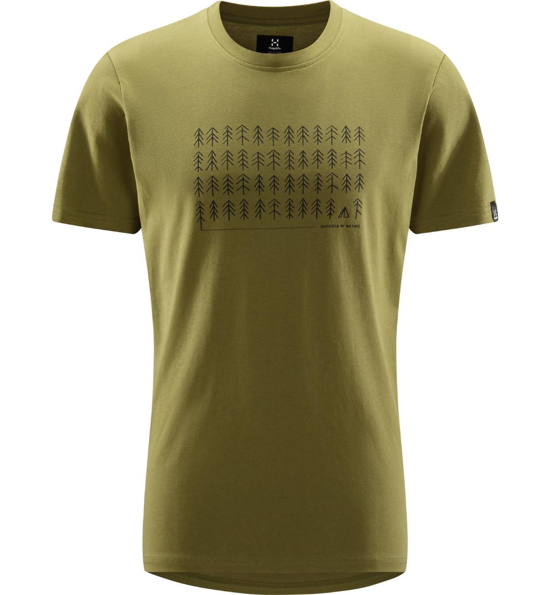 Bilete av Haglöfs Outsider By Nature Print Tee Men 4VY Olive Green