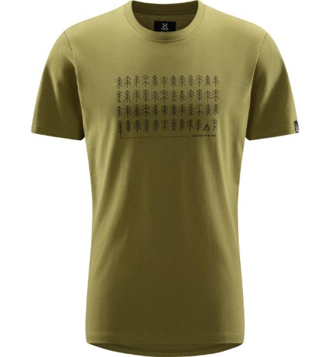 Bilete av Haglöfs Outsider By Nature Print Tee Men 4VY Olive Green