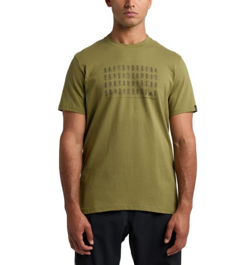 Bilete av Haglöfs Outsider By Nature Print Tee Men 4VY Olive Green