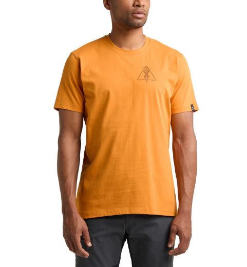 Bilete av Haglöfs Outsider By Nature Print Tee Men 48H Desert Yellow