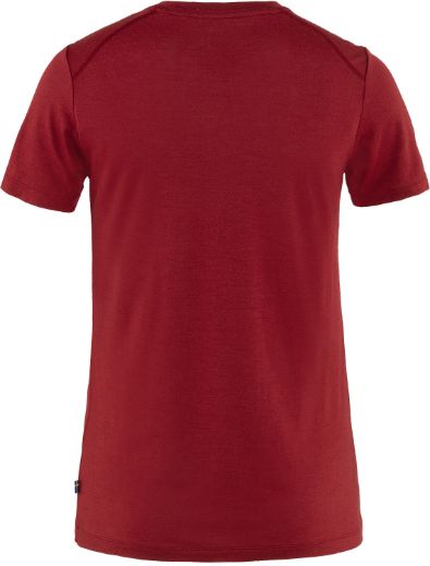 Bilete av Fjällräven Abisko Wool Fox SS W 346-555 Pomegranate Red-Dark Navy