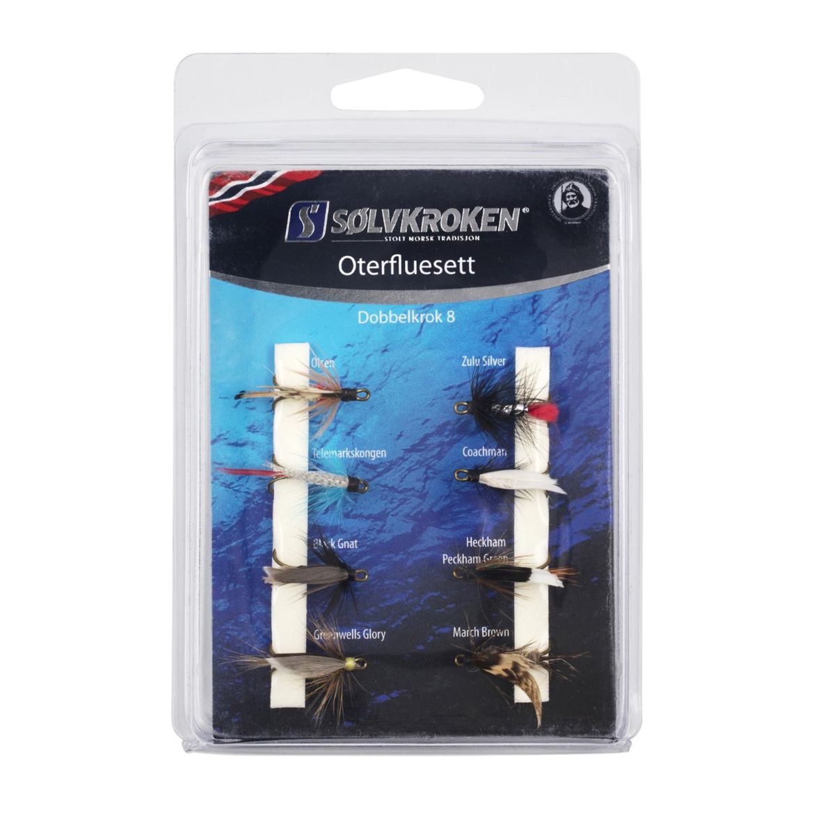 Sølvkroken Oterfluesett  Krok  8    A 8 8504 Fjell & Fritid 1