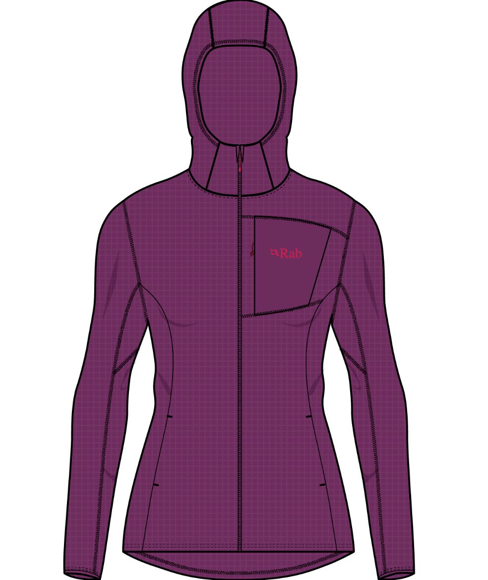 Rab Tecton Hoody Wmns QFG-02 Fjell & Fritid 1